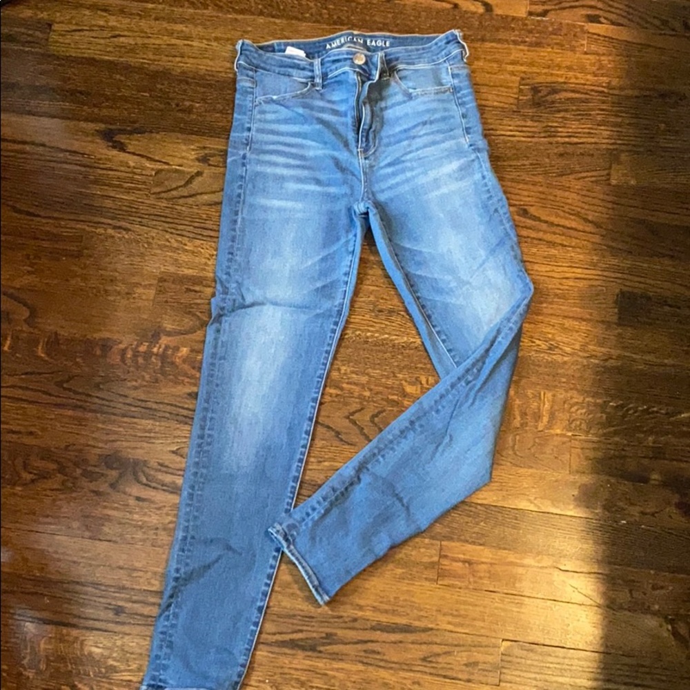 AE Next Level Stretch Hi Rise Jeggings 12 Long
